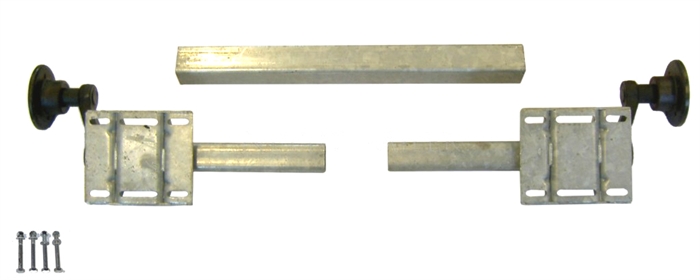 UNIVERSAL AKSEL - JUSTERBAR 1350 - 1850mm LØBEAKSEL 750 KG 4X100