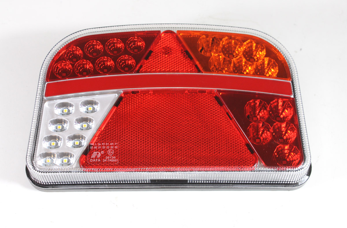 BAGLYGTE LED 12/24V HØJRE 8 POLET
