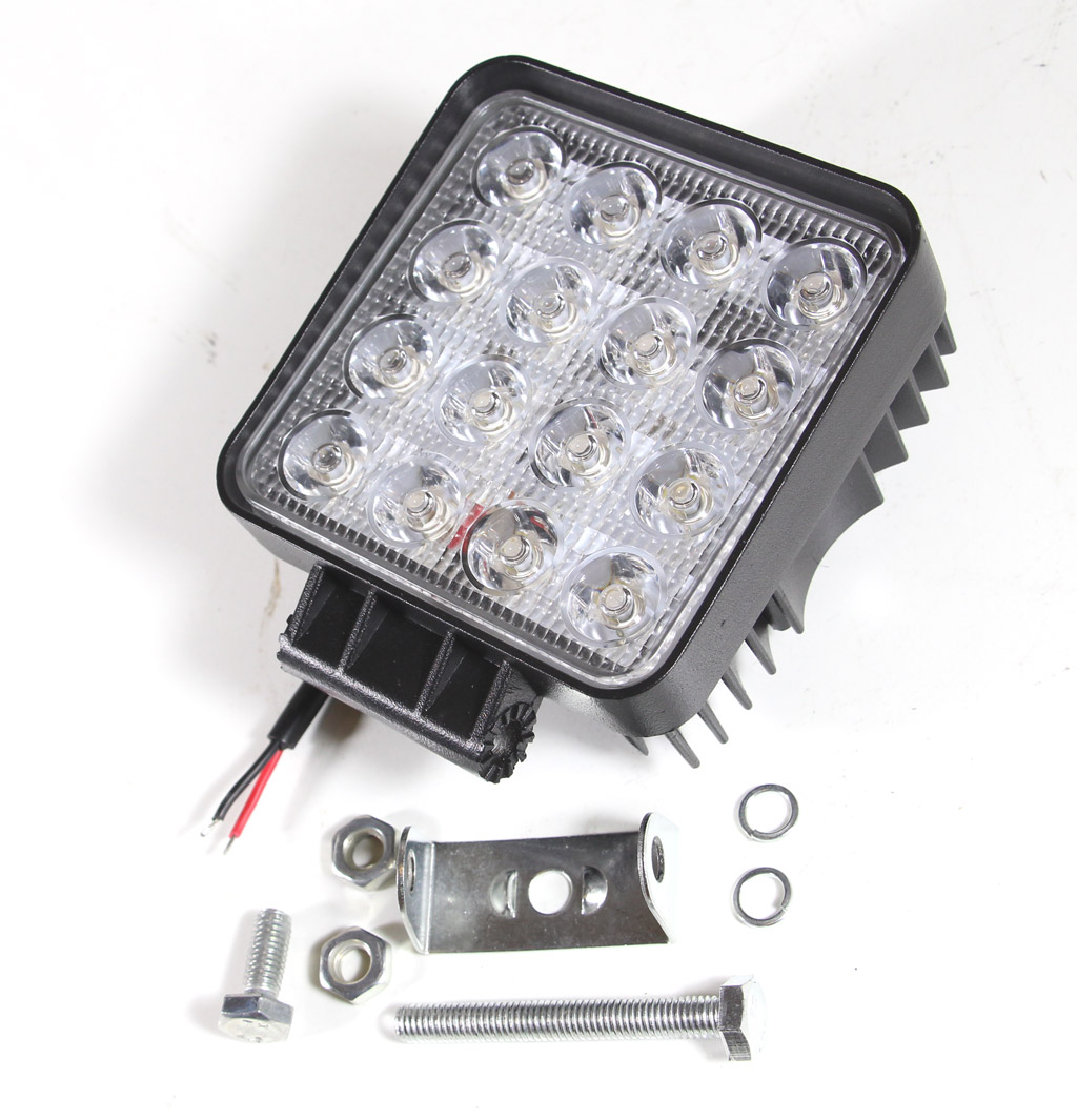 LED Arbejdslampe 12-36v 16 x 3w 