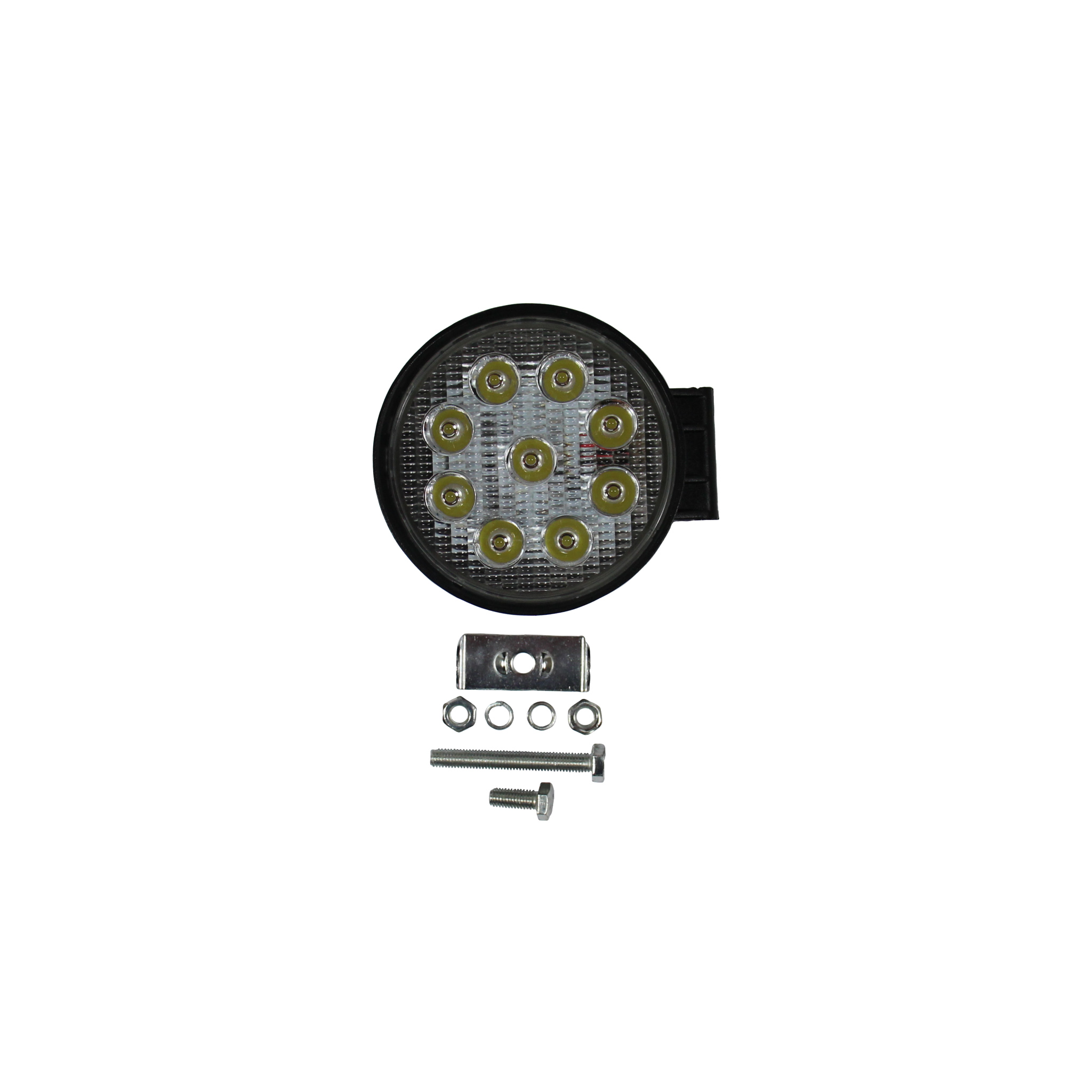LED Arbejdslampe 12-36v 9x3W (RUND)