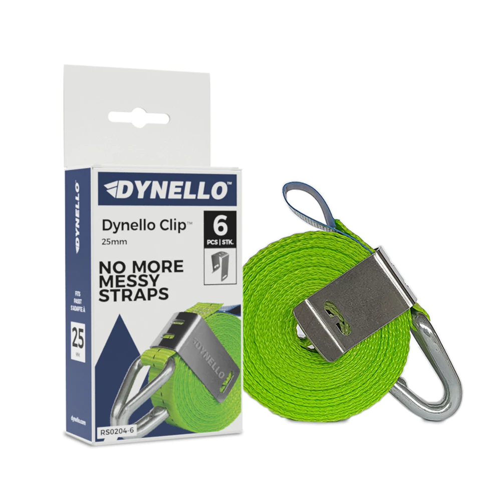 DYNELLO METAL CLIPS TIL SURRINGSBÅND 25MM - 6 STK. "RESTSALG"