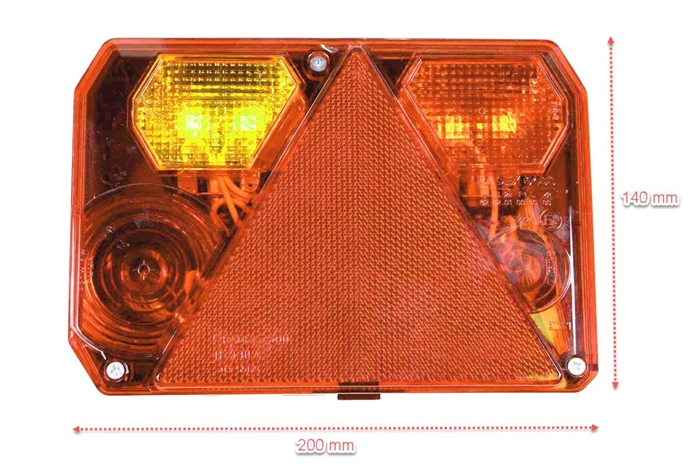 RADEX 6400 BAKLYKTA VÄNSTER KOMPLETT UTAN NUMMERSKYLTSLJUS