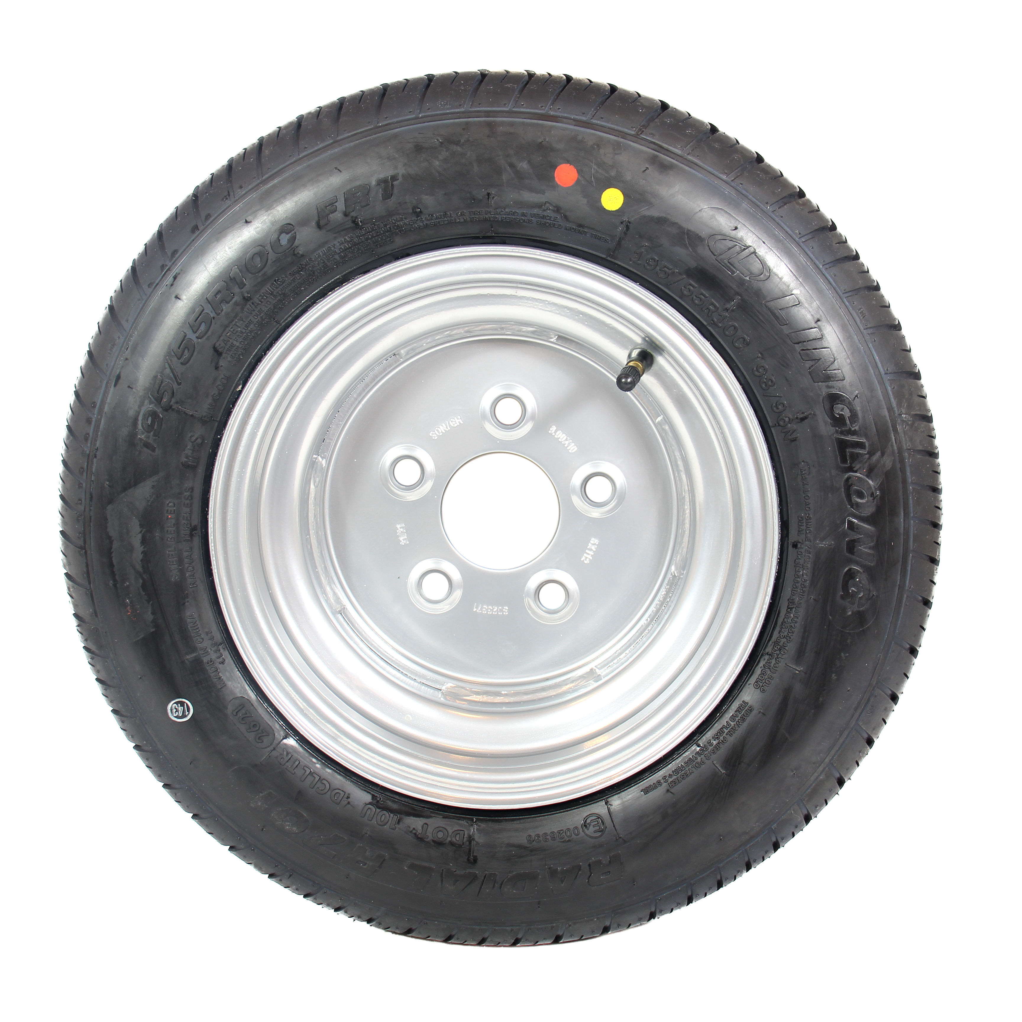 TRAILERHJUL 195/55R10C 5x112 HUL FÆLG 750KG
