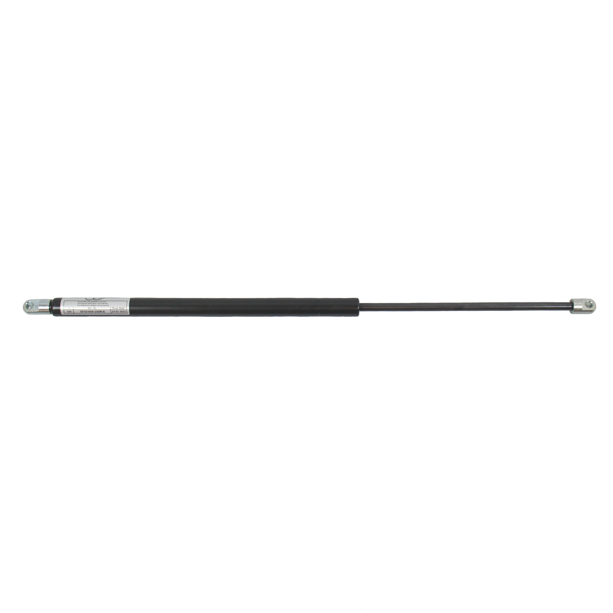 GASFJEDER 650MM 150N - 8mm ØJE