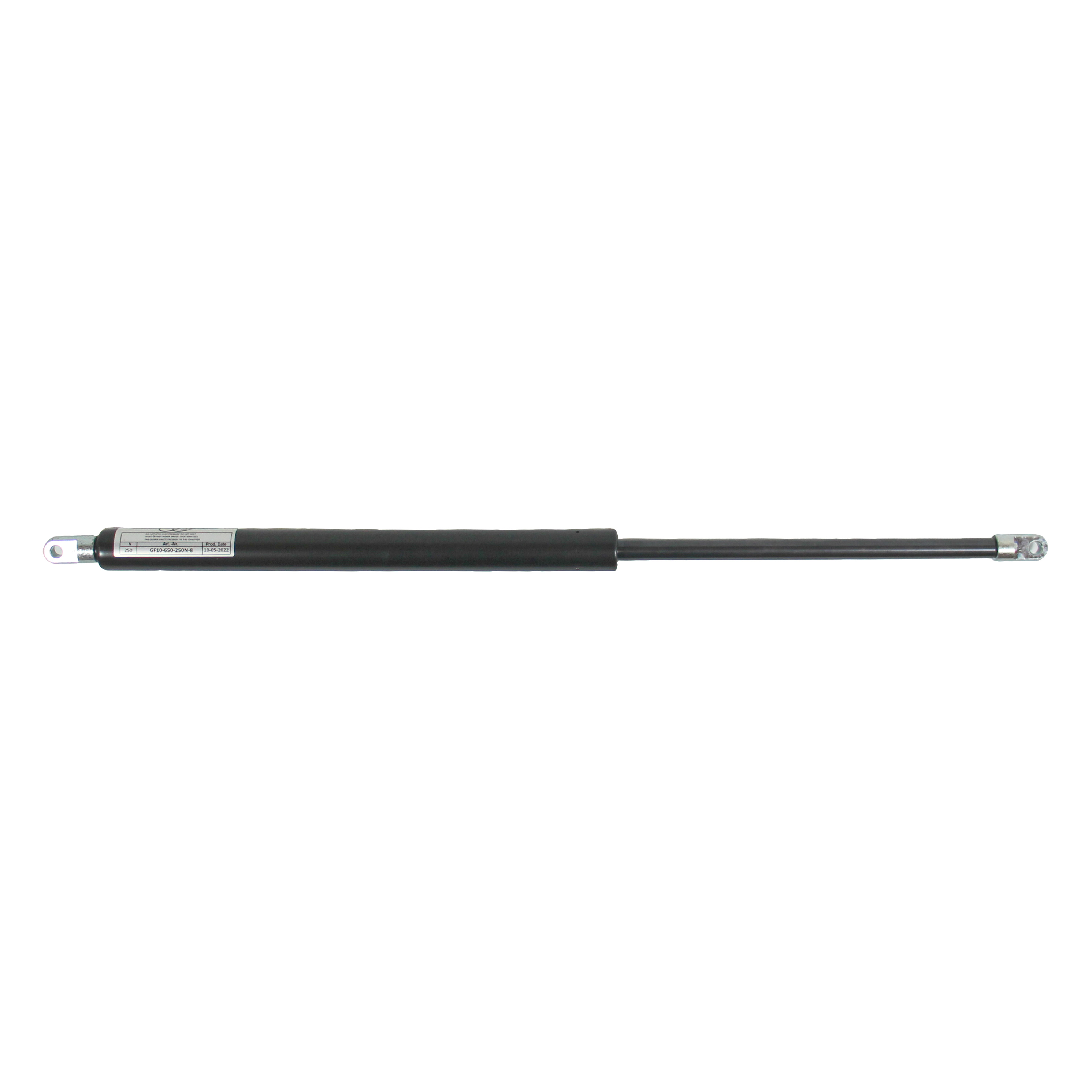 GASFJEDER 650MM 250N - 8mm ØJE